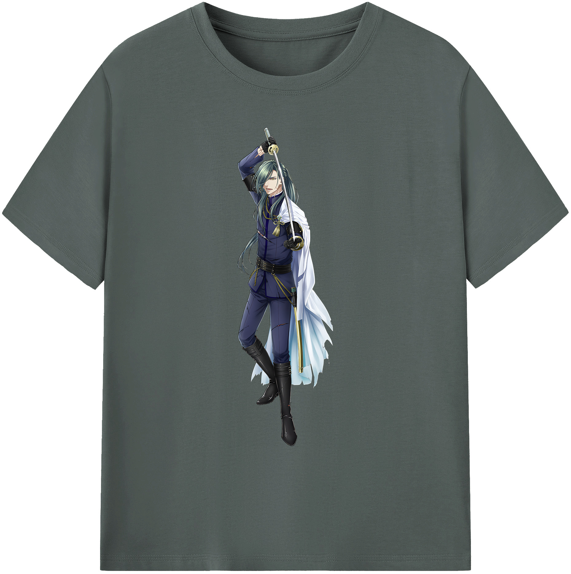 （画像用） 刀剣乱舞 Touken Ranbu 綿100％ メンズ半袖Tシャツ｜肌触りやわらか＆通気性